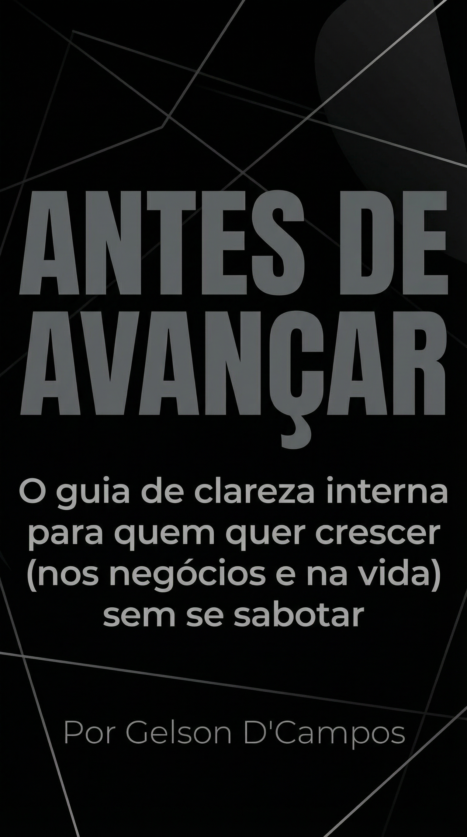 Capa do livro Antes de Avançar